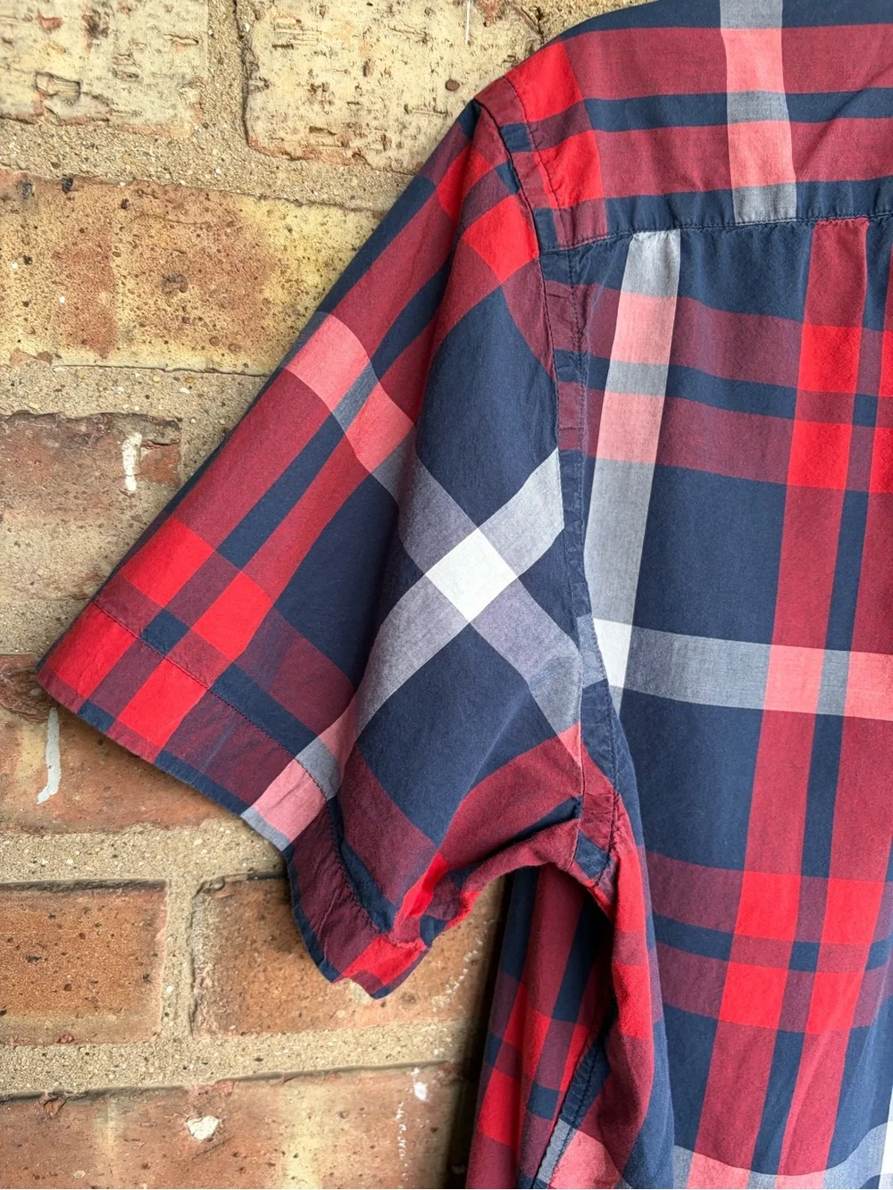 J. Crew Lightweight Short Sleeve Plaid Shirt